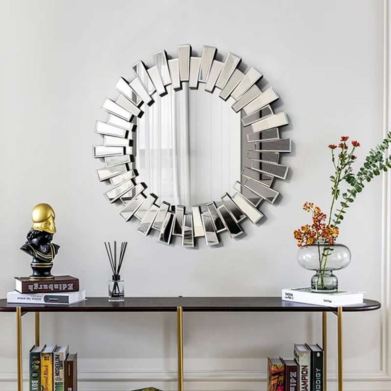 KC FURN-Luxury Mingling Slats Wall Mirror