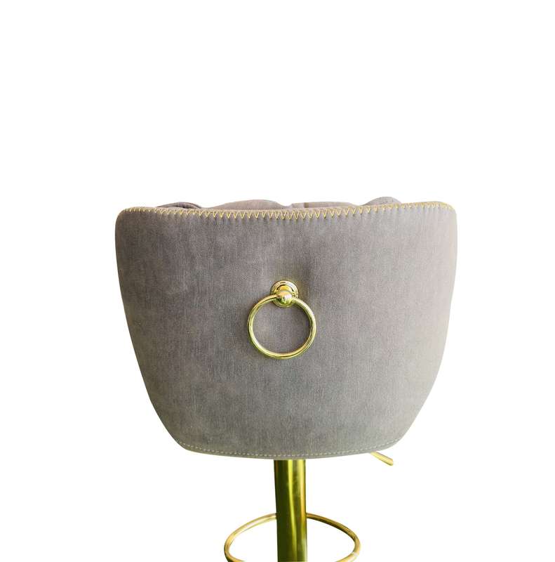 KC FURN-Nelia Suede Barstool