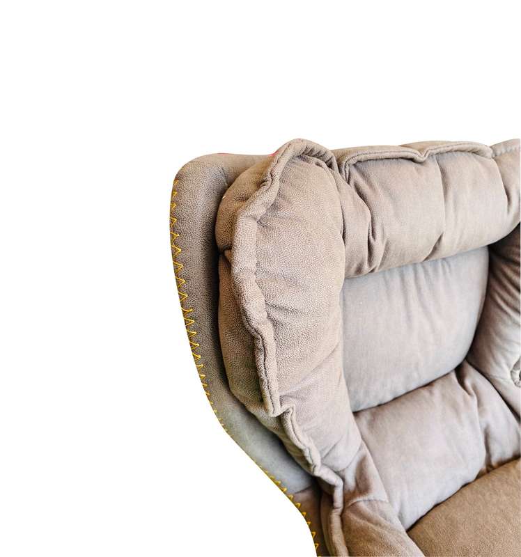 KC FURN-Nelia Suede Barstool