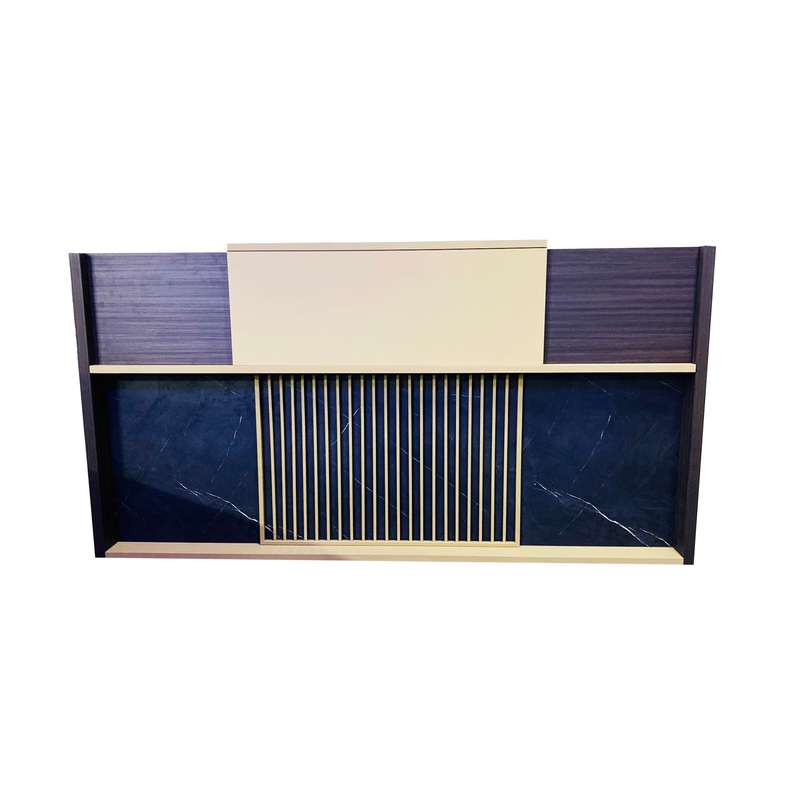 KC FURN-Bitman Modern Reception Desk with LED Lights
