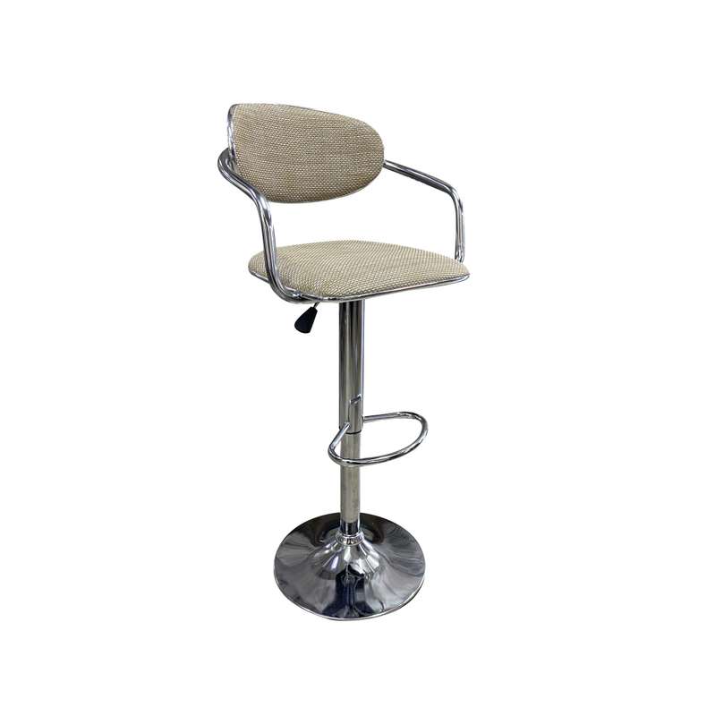 KC FURN-Bamboo Round Arm Bar Stool