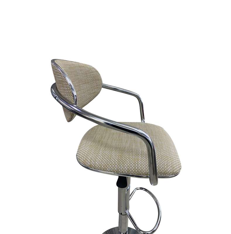 KC FURN-Bamboo Round Arm Bar Stool