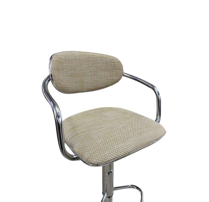 KC FURN-Bamboo Round Arm Bar Stool