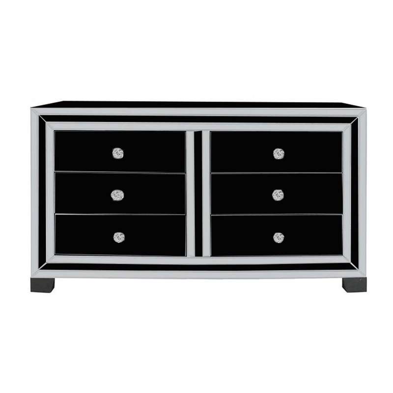 KC FURN-Blanca Mirror Chest Of 6 Drawers