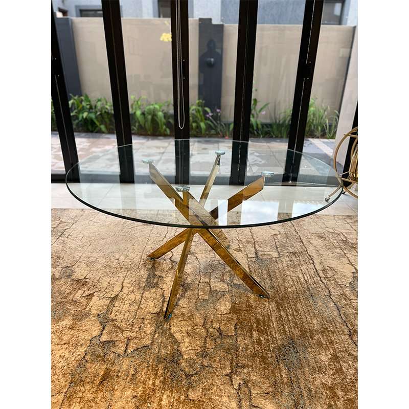 KC FURN-Felicia Dining Table - Gold