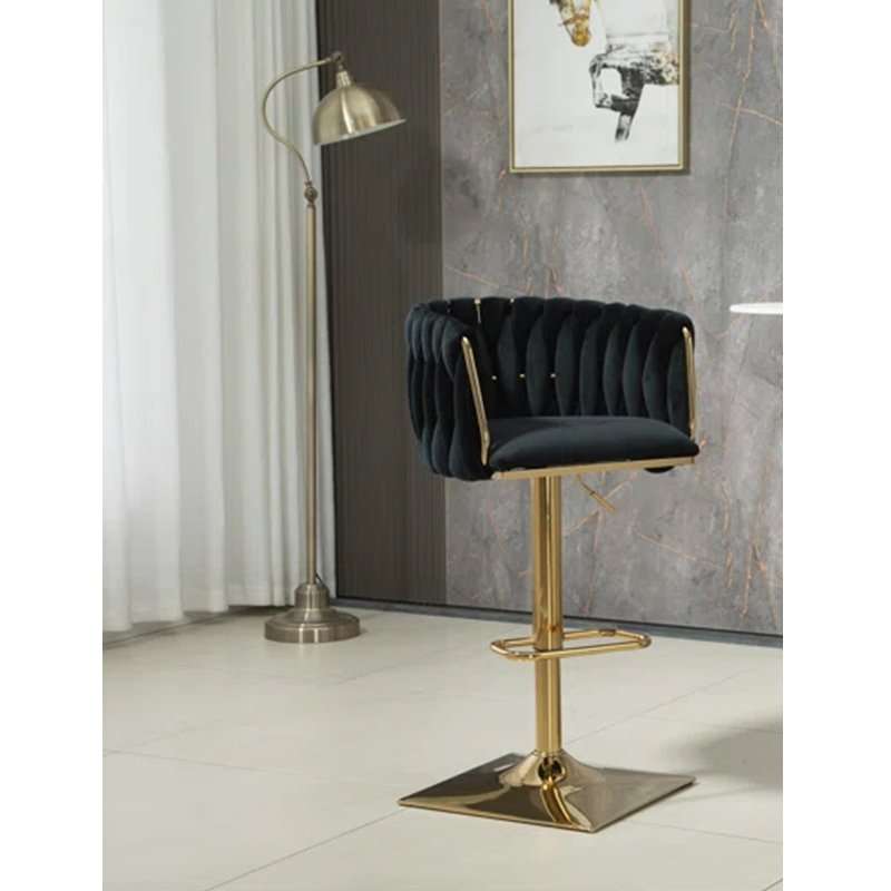 KC FURN-Quinn Swivel, Adjustable Height Bar Stool