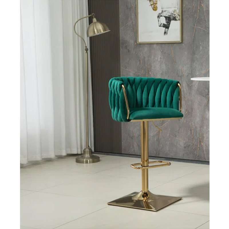 KC FURN-Quinn Swivel, Adjustable Height Bar Stool
