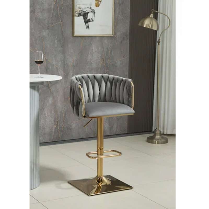 KC FURN-Quinn Swivel, Adjustable Height Bar Stool