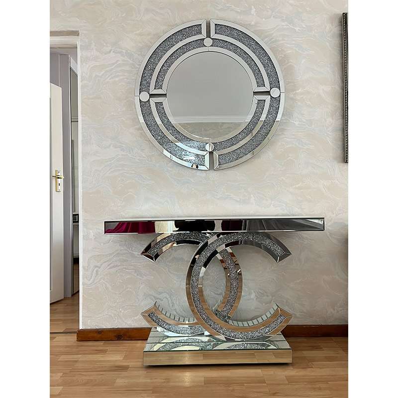 KC FURN-Chalette Console and Mirror Set