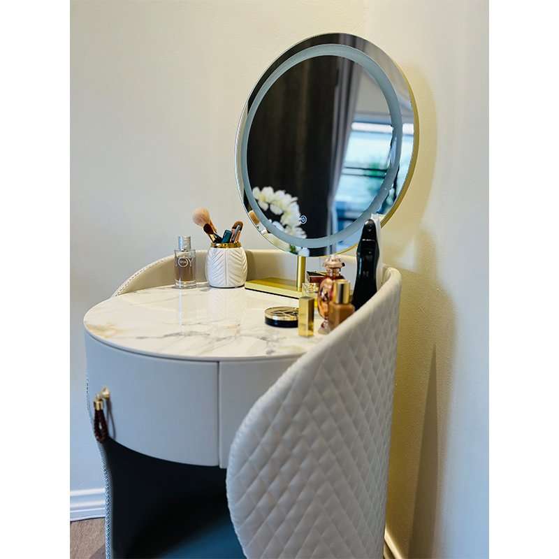 KC FURN-Olivia Marble-Top Vanity Set