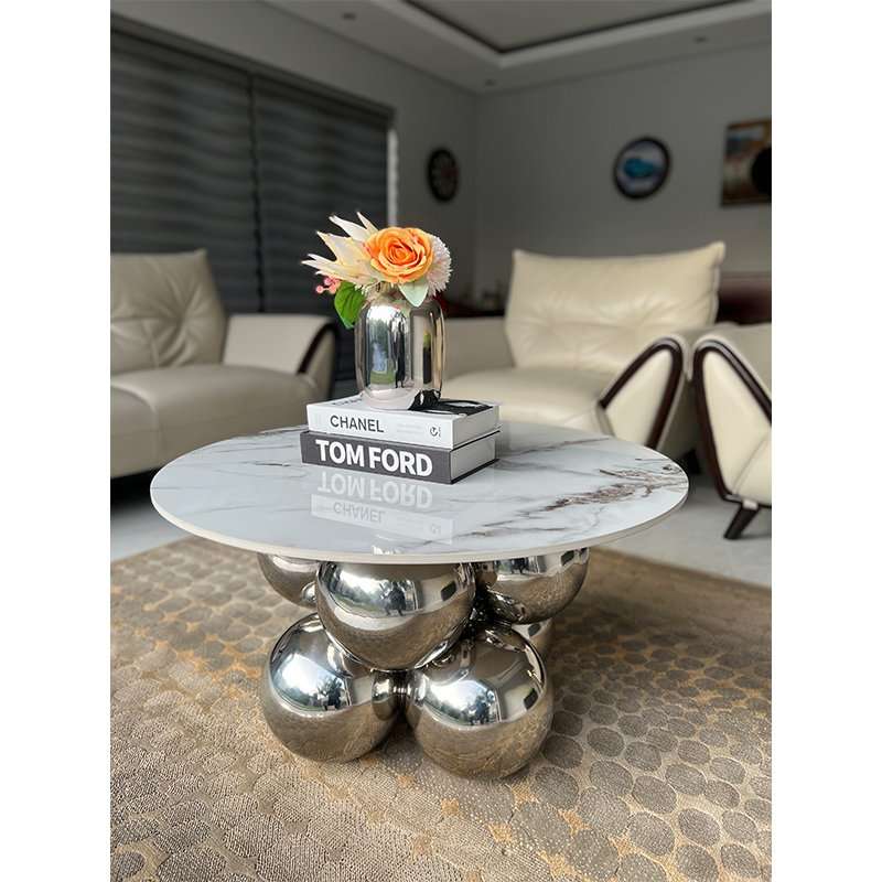 KC FURN-Silver Moon Accent Table