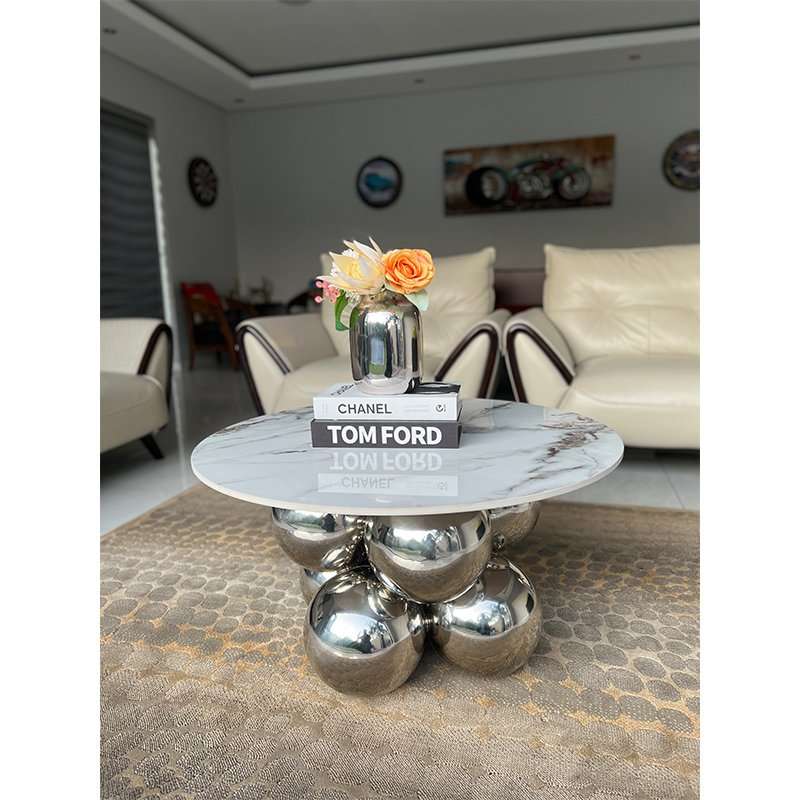 KC FURN-Silver Moon Accent Table