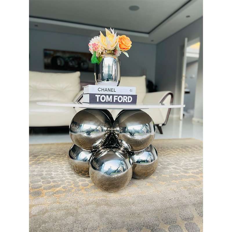 KC FURN-Silver Moon Accent Table