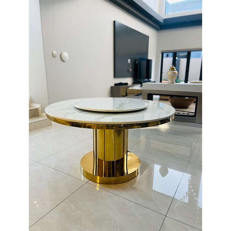 KC FURN- Dillion Round Dining Table (Marble)