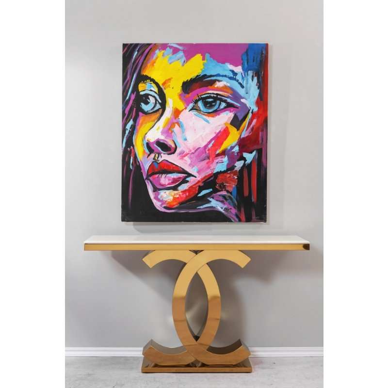 KC FURN-Crescent Console Table