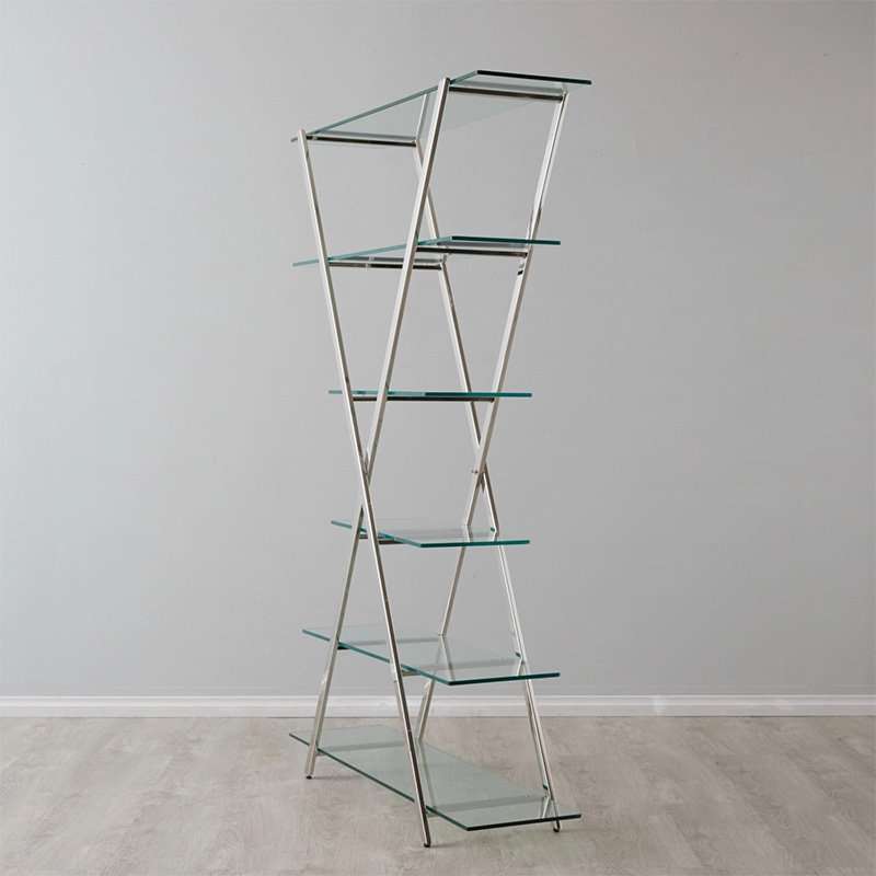 KC FURN-Luxury Glass Bookcase