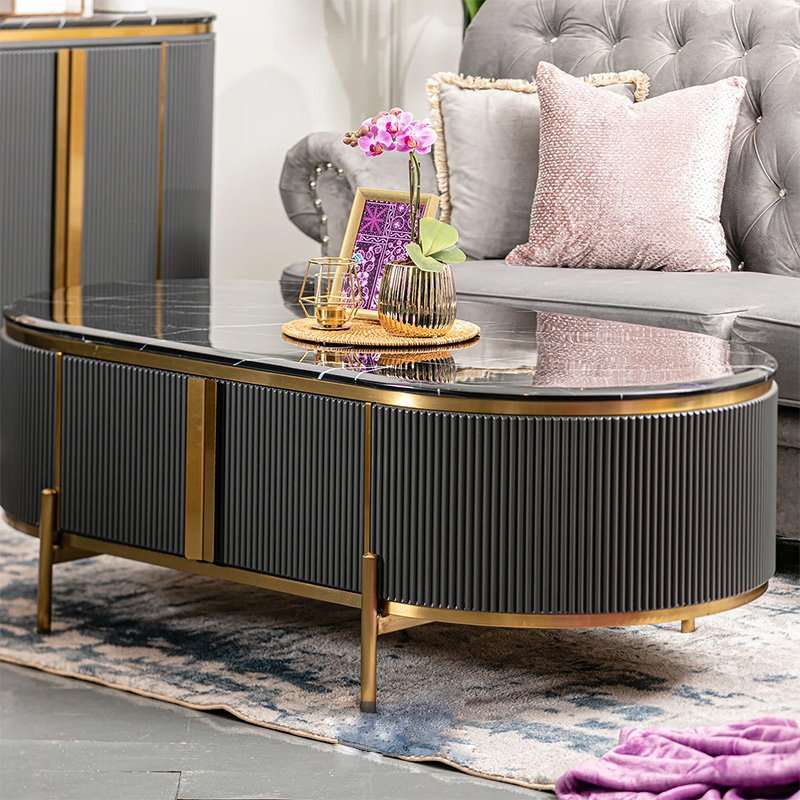 KC FURN-Venezia Coffee Table  (Grey)