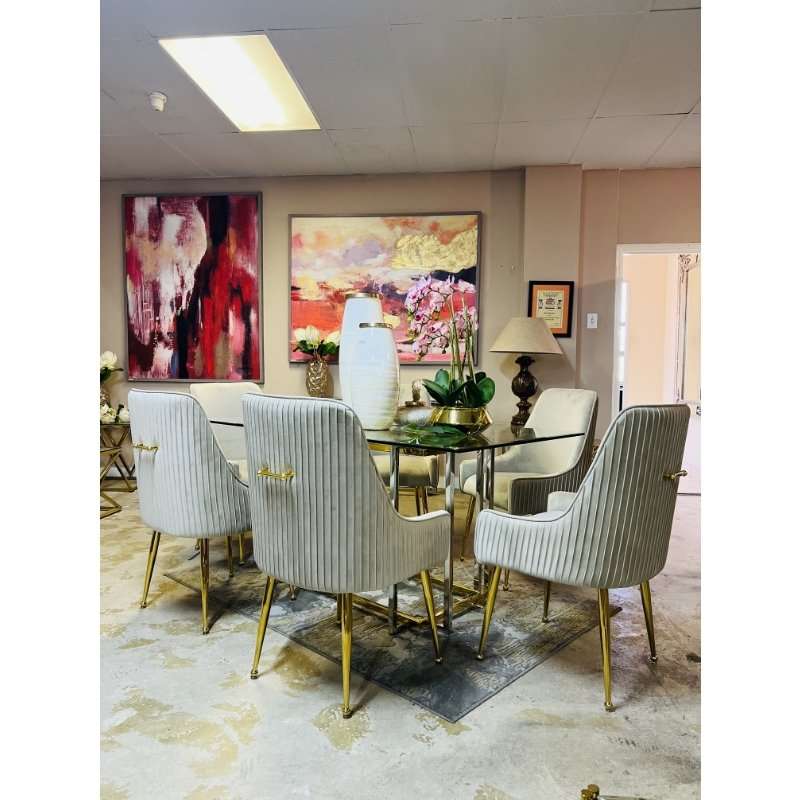 KC FURN-Lilo 6 Seater Dining Set
