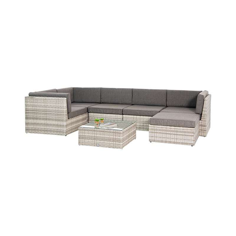 KC FURN-4 Seater SunScape Patio Set with Storage Ottoman