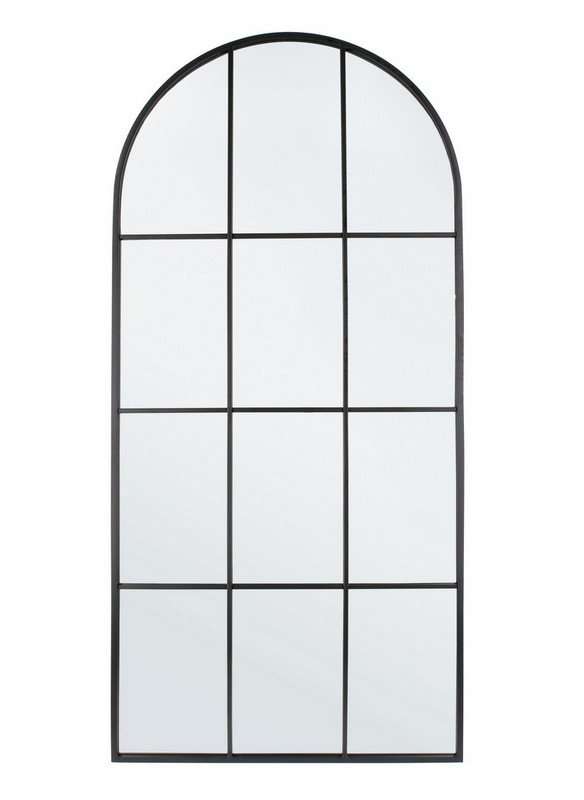 KC Furn- Rosendale Black Arch Mirror
