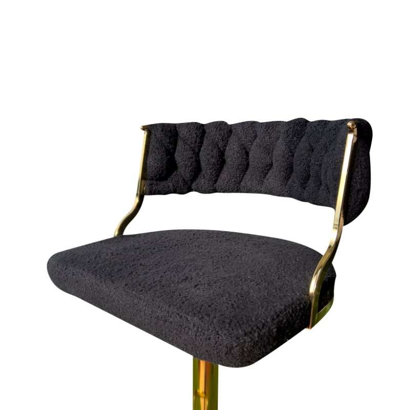 KC Furn-Luxury Boucle Bar Stools