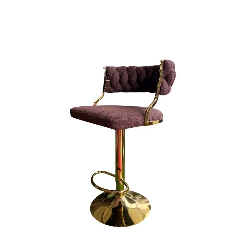 KC Furn-Luxury Boucle Bar Stools