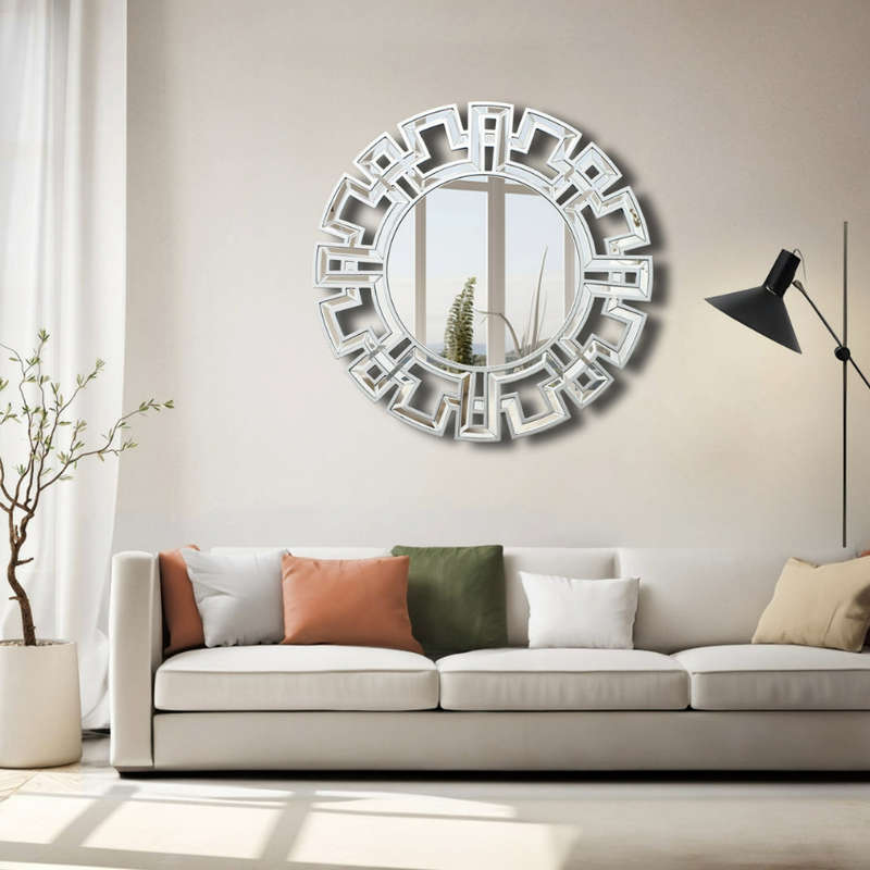 KC Furn-Sterling Round Wall Mirror