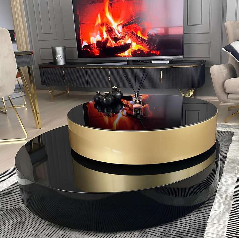 KC Furn-Rosch Gold Coffee Table