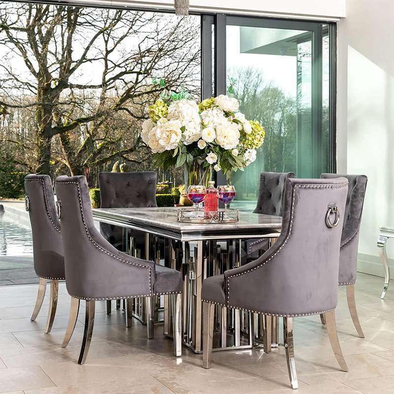 KC Furn- Tema Marble Dining Set