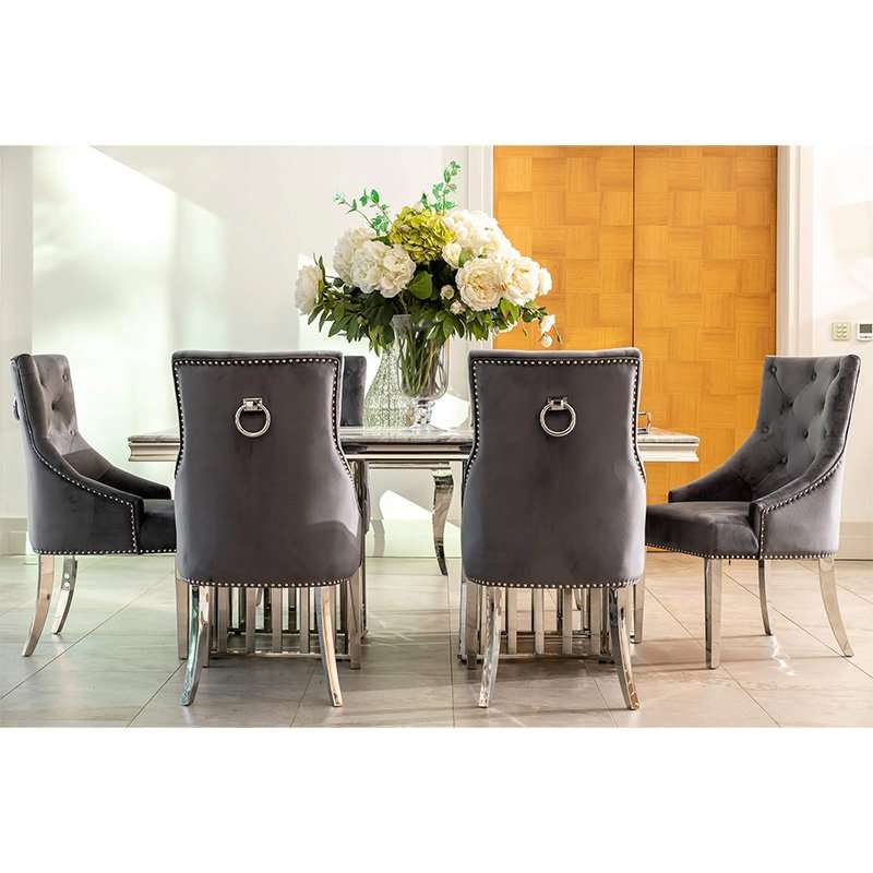KC Furn- Tema Marble Dining Set