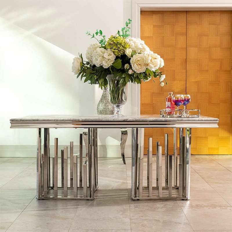 KC Furn- Tema Marble Dining Set