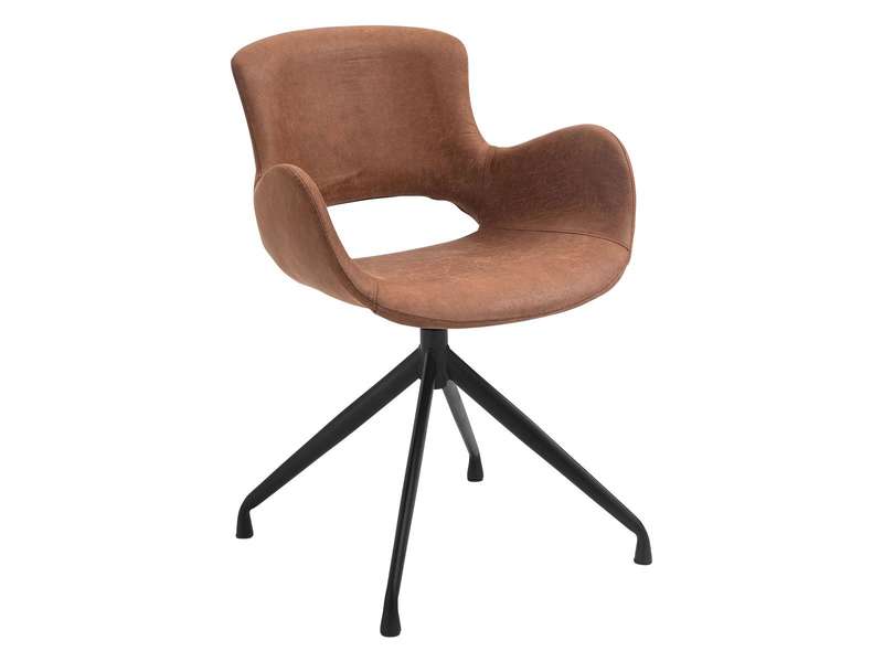 KC Furn-Luna Genuine Leather Dining Chair