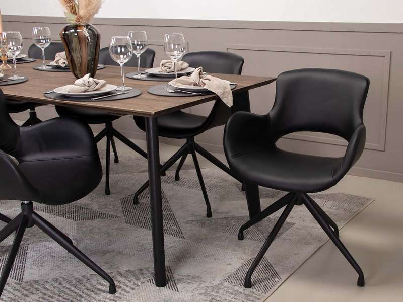 KC Furn-Luna Genuine Leather Dining Chair