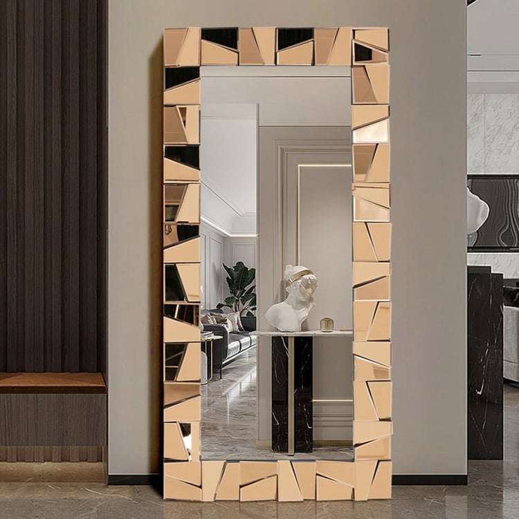 KC Furn-Glam Rectangle Full Length Floor Mirror