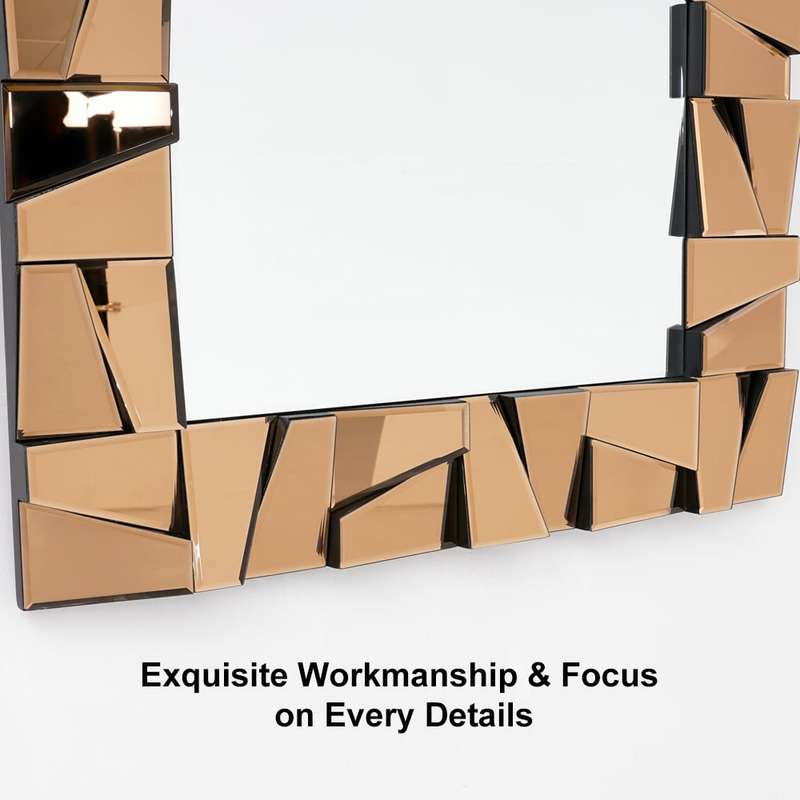 KC Furn-Glam Rectangle Full Length Floor Mirror