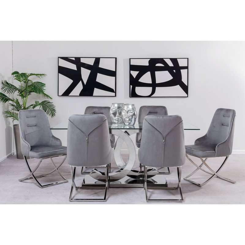 KC Furn-Sapphire 6 Seater Dining Set