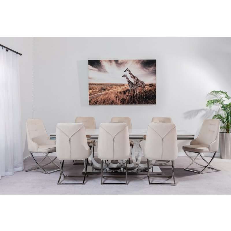 KC Furn-Spectar 8 Seater Dining Set