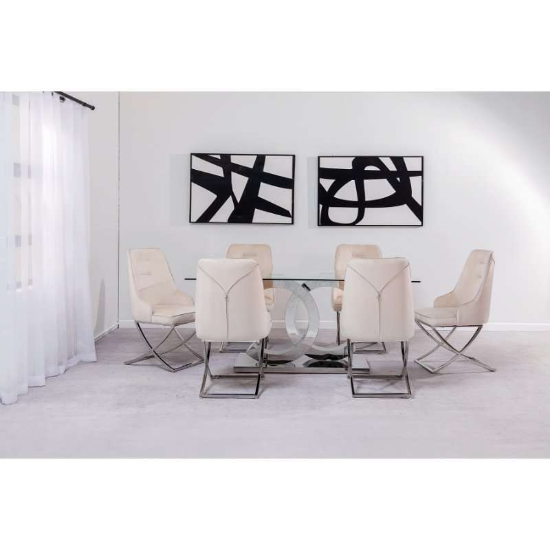 KC Furn-Sapphire 6 Seater Dining Set