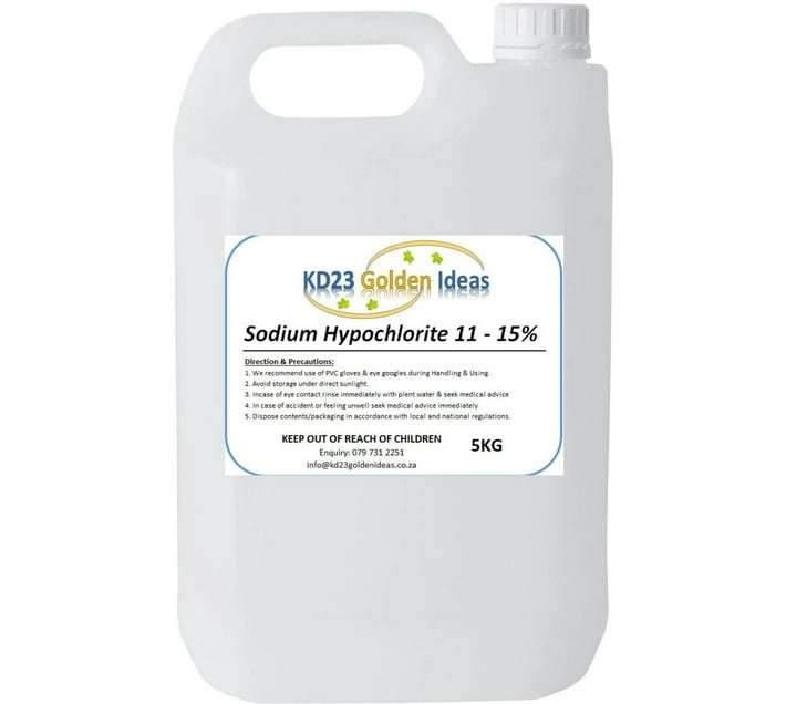 Sodium hypochlorite 11% - 15%