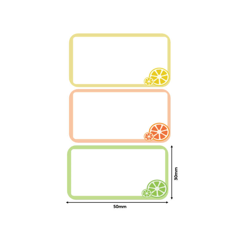 B21/B3S Themed - Lemon Slices 50x30mm (230 labels)