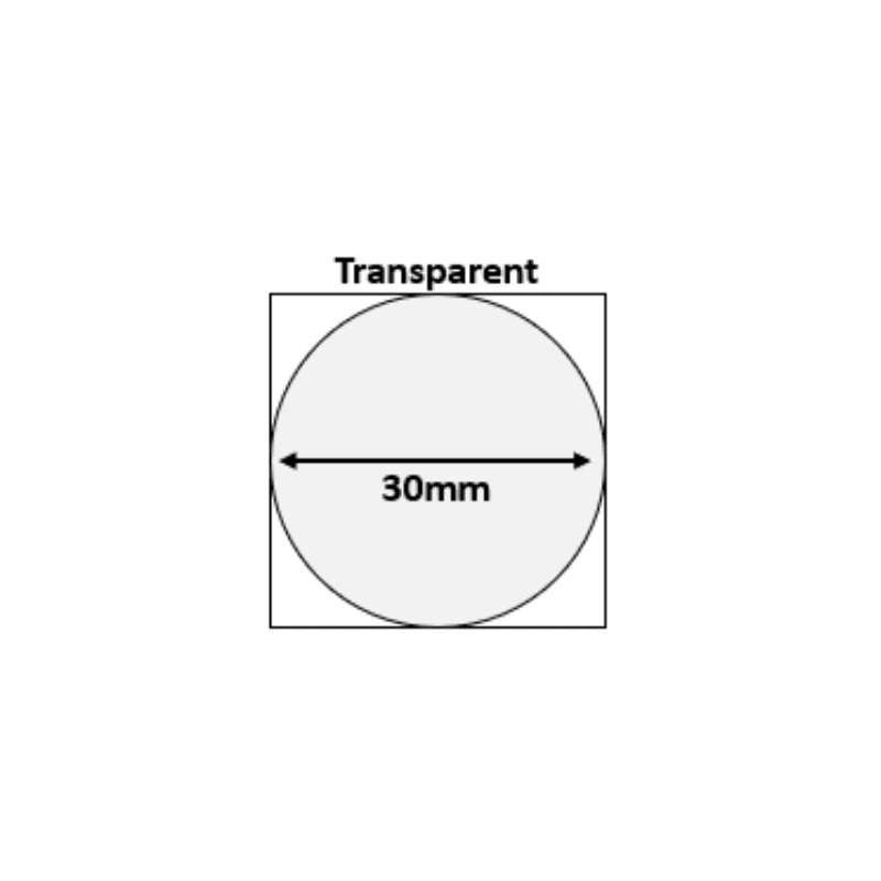 B21/B3S Transparent - Round 30mm (210 labels)