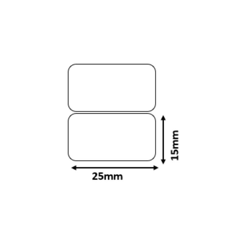 B21/B3S White - Rectangular 25x15mm/2 (460 labels)