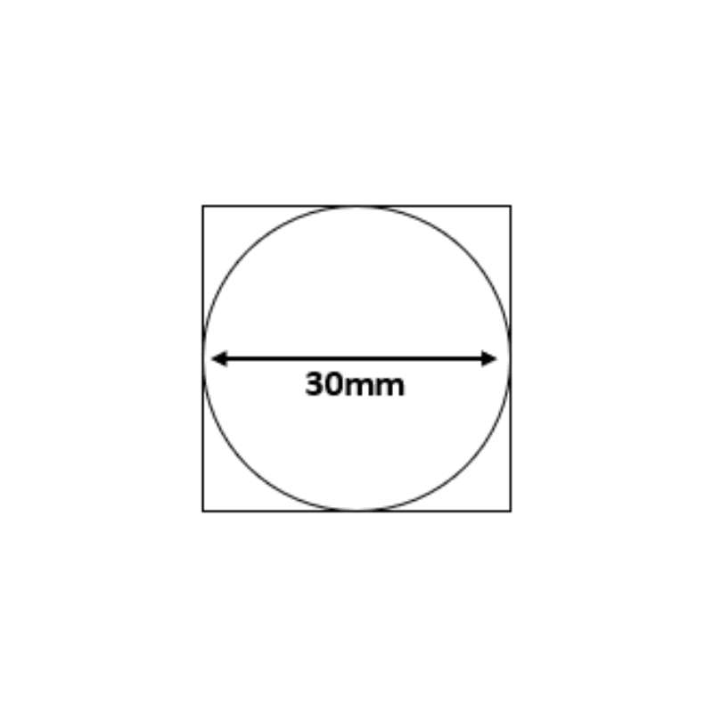 B21/B3S White - Round 30mm (210 labels)