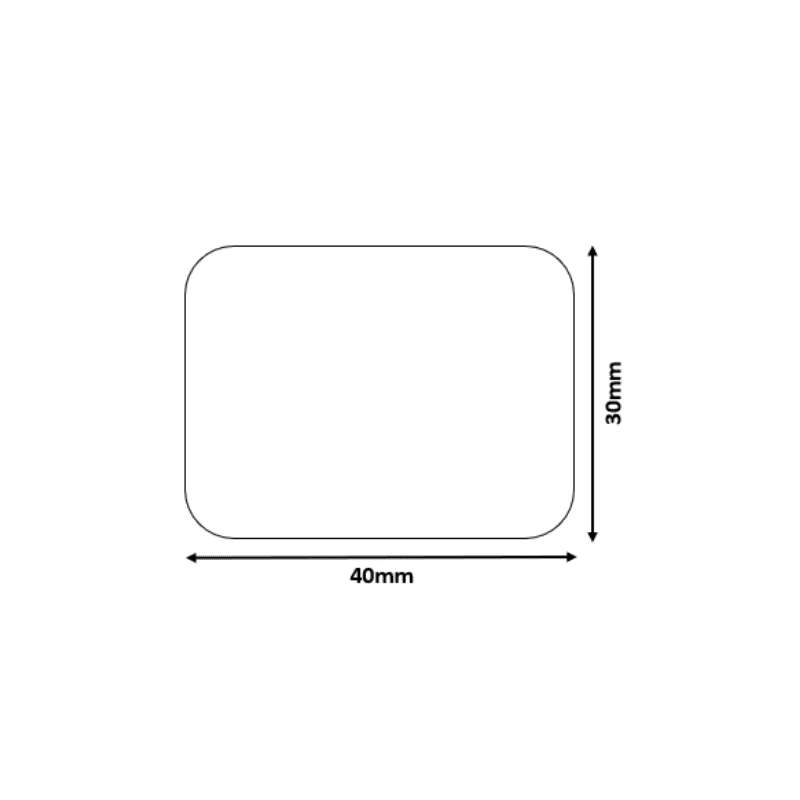 B21/B3S White - Rectangular 40x30mm (230 labels)