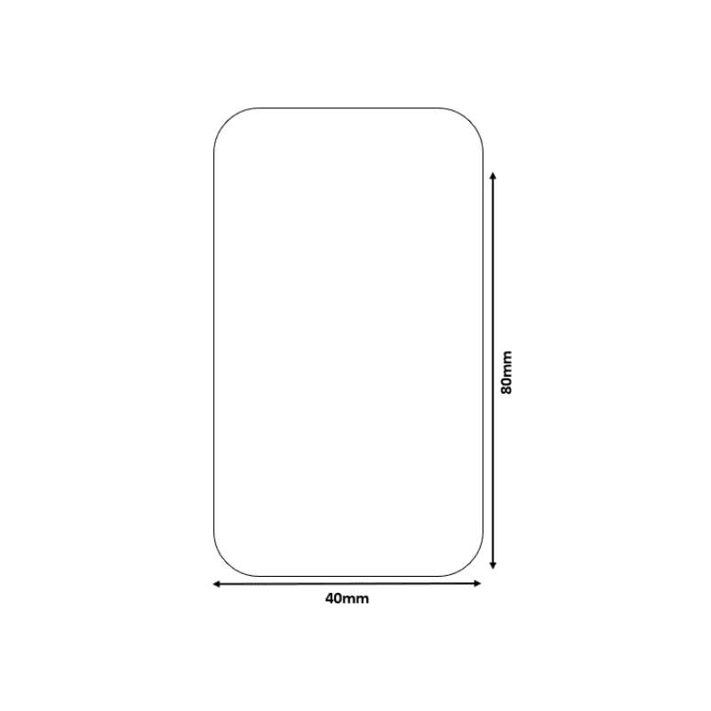 B21/B3S White - Rectangular 40x80mm (95 labels)