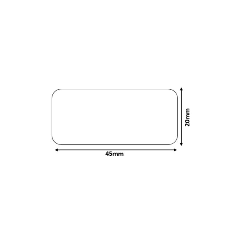 B21/B3S White - Rectangular 45x20mm (320 labels)