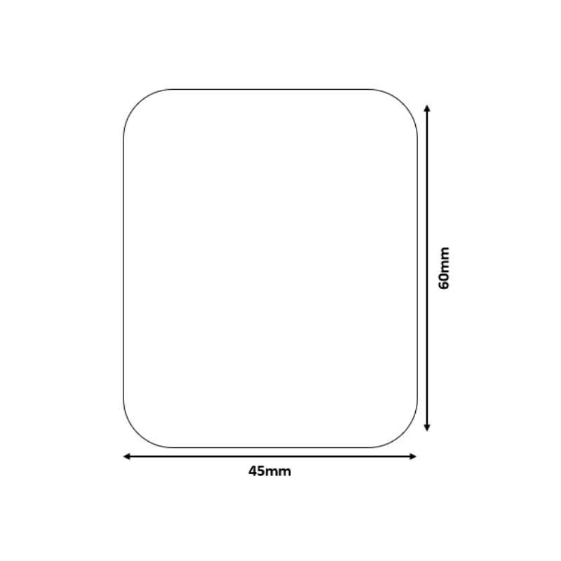 B21/B3S White - Rectangular 45x60mm (125 labels)