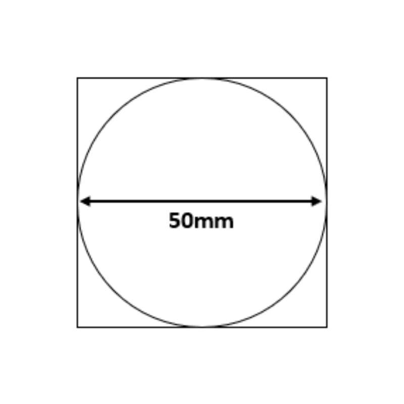 B21/B3S White - Round 50mm (140 labels)