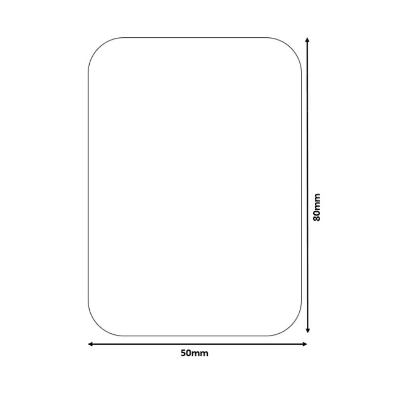 B21/B3S White - Rectangular 50x80mm (95 labels)