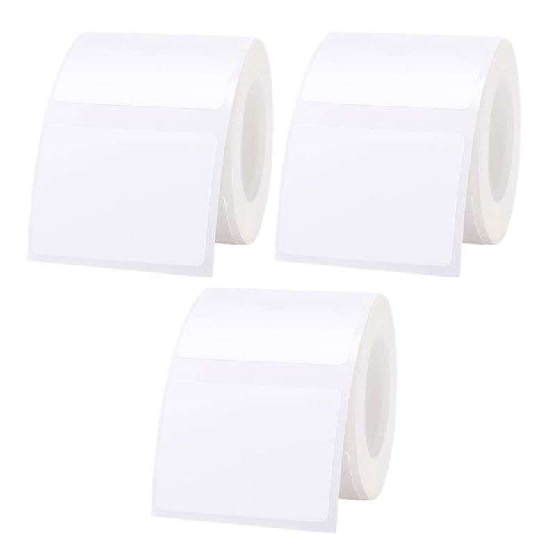 3 Rolls of White B21 Labels Bundle